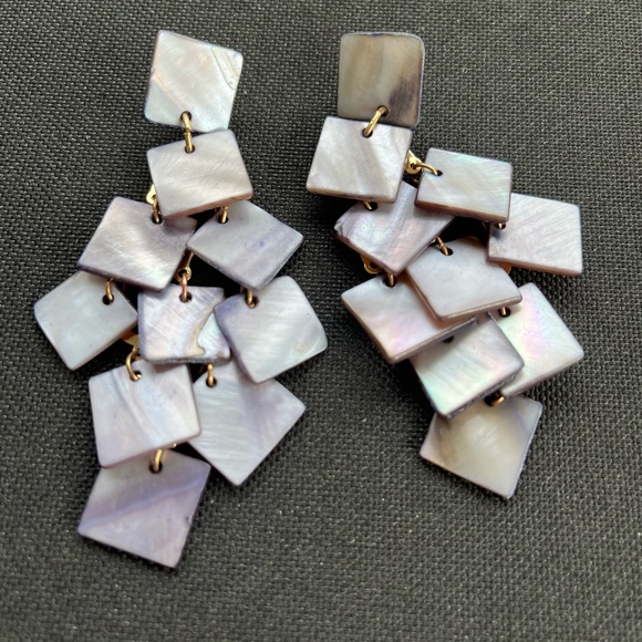 Anthropologie Jewelry - ISO Anthropologie Iridescent Shell earrings